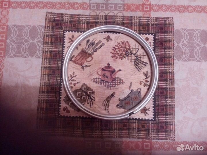 Пяльцы для вышивания алюминиевые 20 см СССР