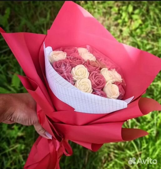 Розы шоколадные,съедобные цветы, букеты,учителю