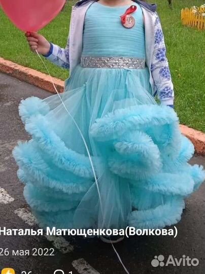 Платье для девочки на выпускной в садик