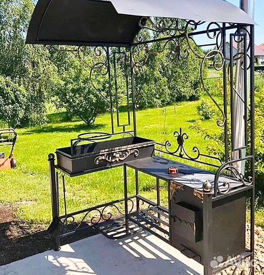 Мангал с крышей