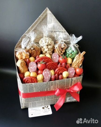 Мужской букет съедобный из колбас