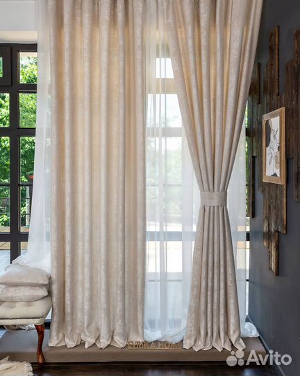 Комплект штор Мрамор в спальню/зал/комнату