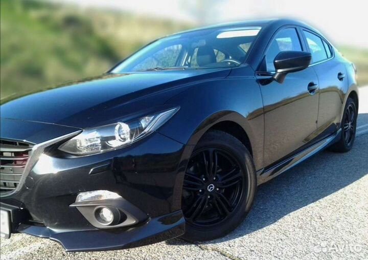 Накладки на пороги Мазда 3 bm, седан