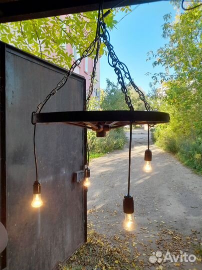 Люстра в стиле лофт, светильник потолочный лофт