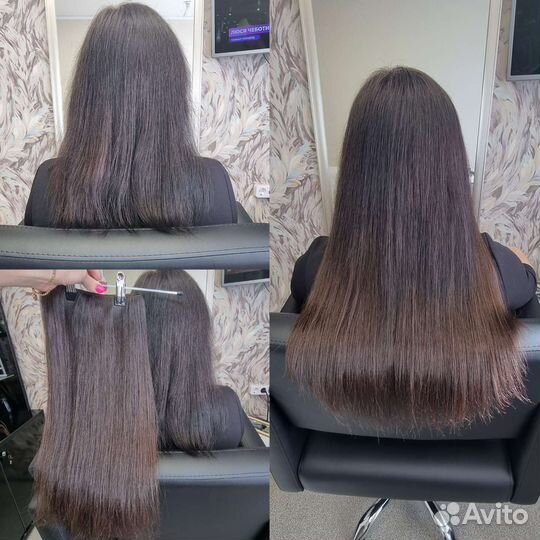 Наращивание волос на трессах