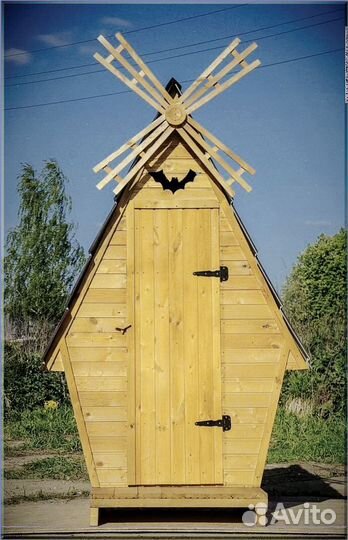 Дачный туалет деревянный с установкой ддв 178