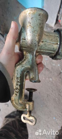 Мясорубка ручная СССР чугунная