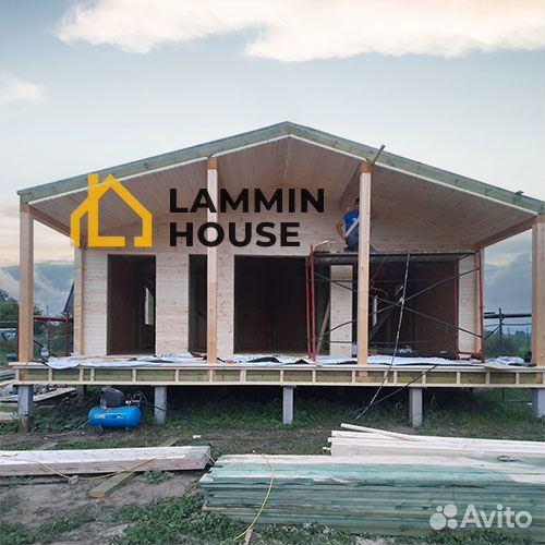 Домокомплект из сип-панелей, стиль Barn House