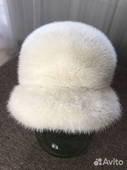 Норковая кепка женская с ушками
