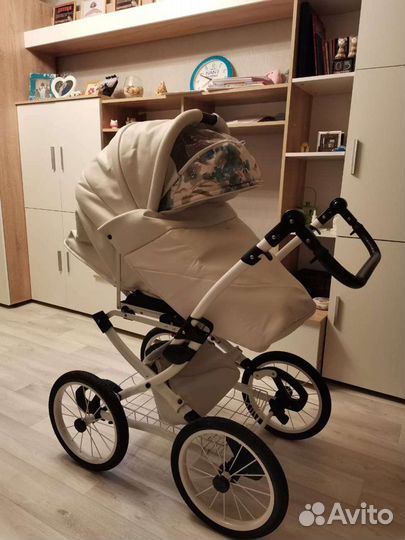 Коляска 2 в 1 эко кожа