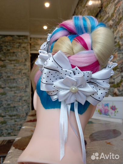 Резинки на пучок в стиле канзаши