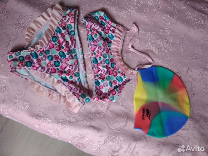 Купальник, шапочка, для девочки