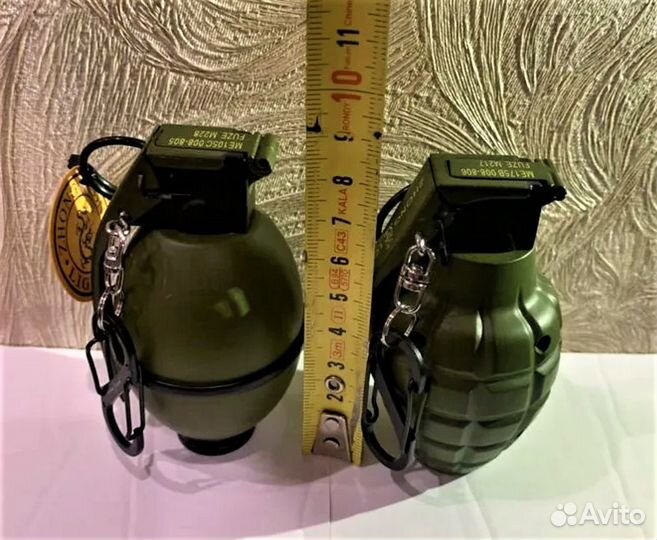 Зажигалка граната газовая тип М26 США, Металл