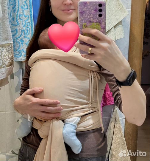 Слинг-шарф трикотажный Diva Milano 0+ с рождения