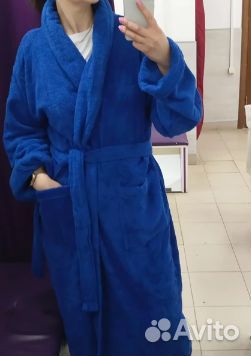 Новый Халат махровый унисекс банный домашний