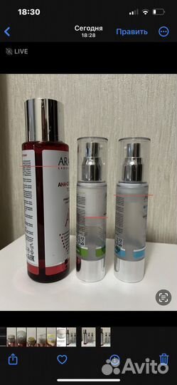 Тоник для лица Aravia и 2 крема