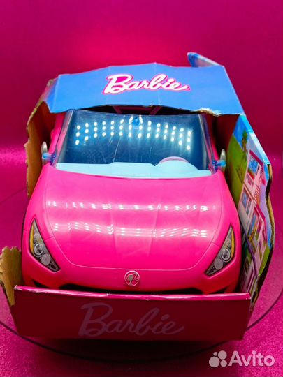 Машина Барби кабриолет. Barbie Car Pink Cabriolet