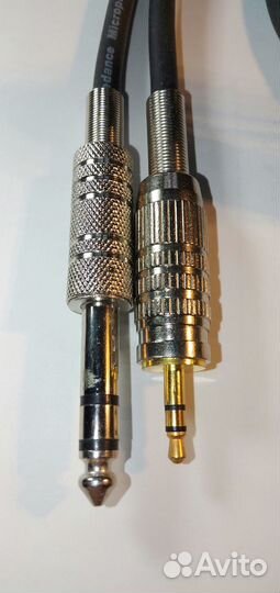 Кабель Bespeco jack 3.5 stereo-jack 6,3 stereo 3 м