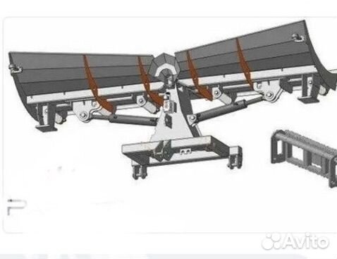 Отвал для уборки снега manitou