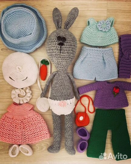 Зайка тильда амигуруми