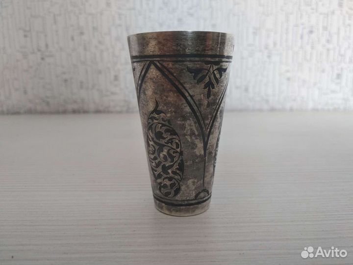 Серебряная стопка Кубачи 875 пр,ссср, после 1958 г