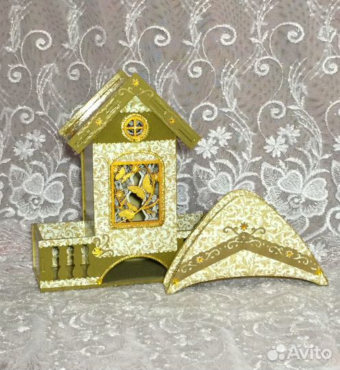 Чайный домик с конфетницами на подарок