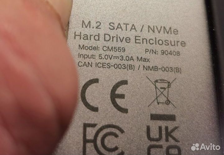 Внешний корпус для SSD M.2 NVMe Ugreen