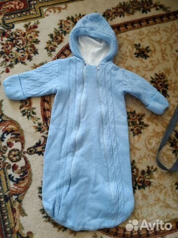 Шерстяной комбенизон, на выписку или для сна