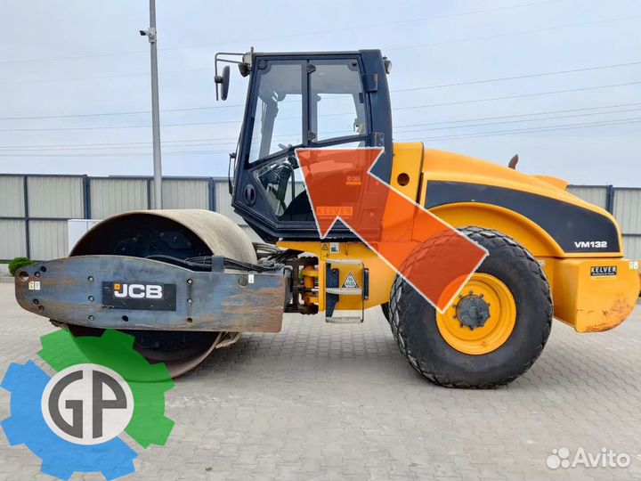 Стекло двери для JCB vibromaxx