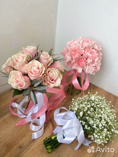 Свадебные букеты/букет невесты/бутоньерки