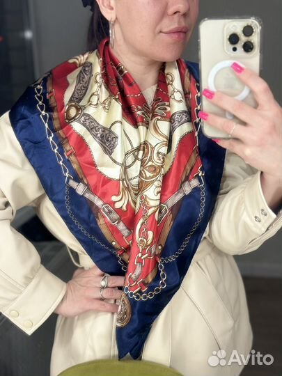 Новый платок шелк вискоза 90*90