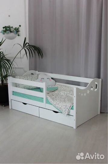 Детская кровать из массива цельной березы