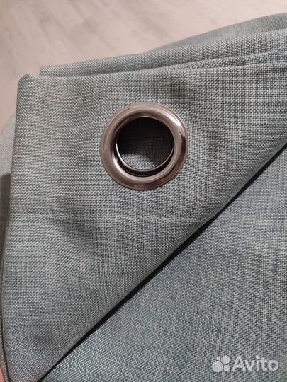 Шторы 200*260 на люверсах бирюзовые