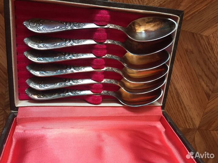 Чайные ложки СССР позолоченные