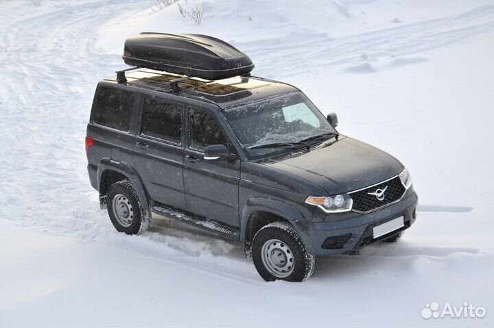 Автобокс багажник на крышу УАЗ Патриот