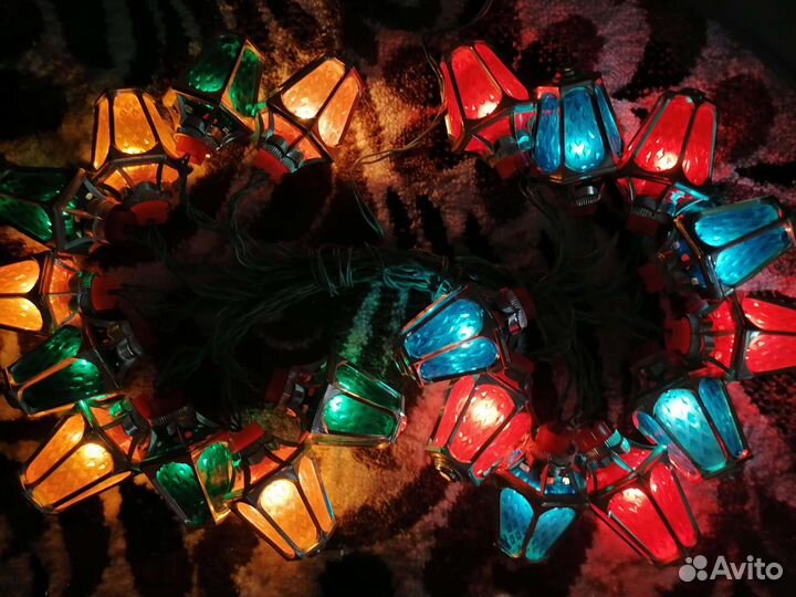 Елочная гирлянда (электрогирлянда) Радуга-1, СССР