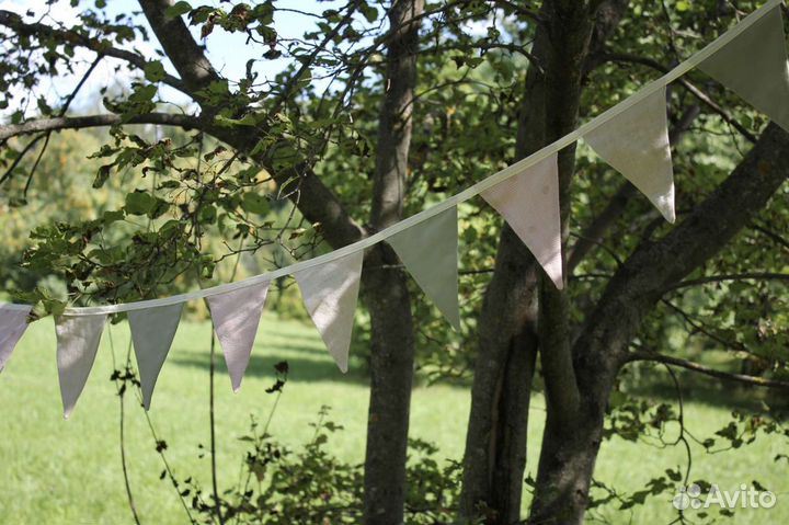 Гирлянда из флажков текстильная