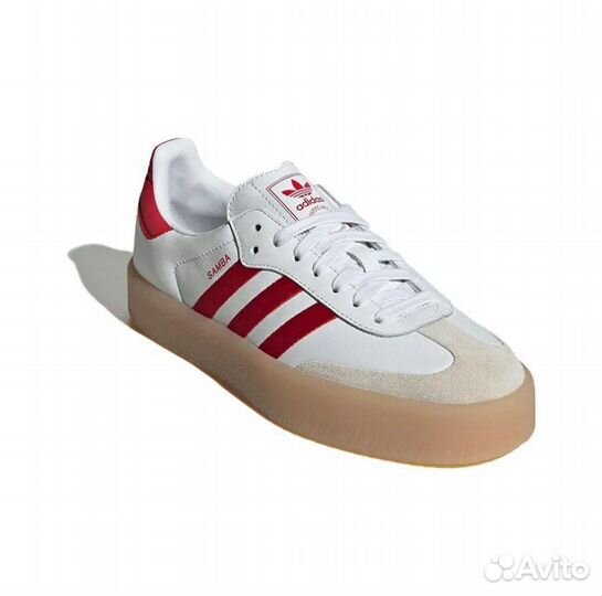 Adidas Sambae White Better Scarlet Gum