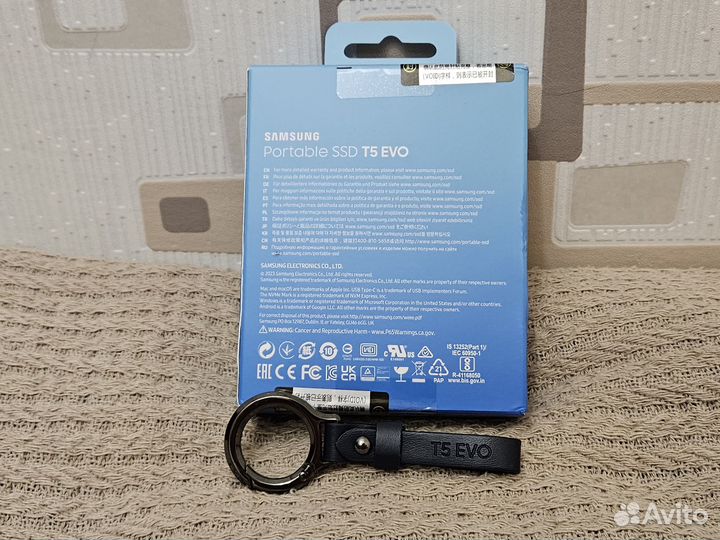 Внешний скоростной SSD Samsung T5 EVO 2 Tb