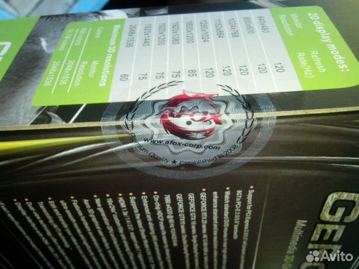 Видеокарта afox GeForce GTX 750Ti