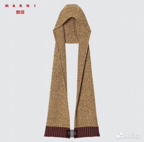 Шапка и шарф Uniqlo Marni
