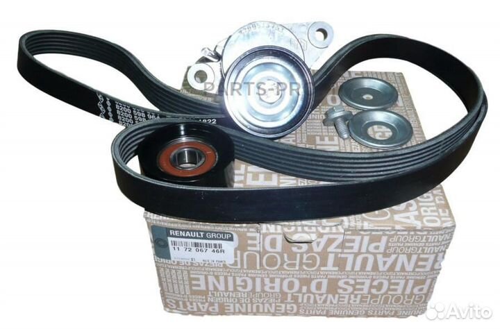 Renault 117206746R комп ремня генератора + ролик 2шт 117206746R