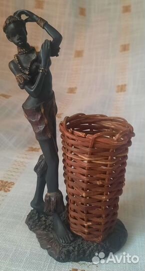 Статуэтка Африканка 19см.Металл