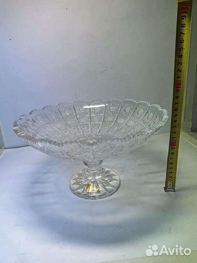 Ваза хрустальная Чехия