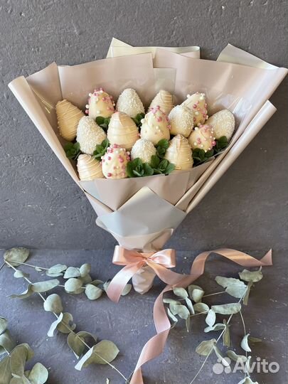 Съедобные букеты, Клубника в шоколаде