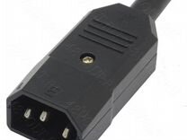 Компьютерный разъем штекер IEC 320 C14 на кабель