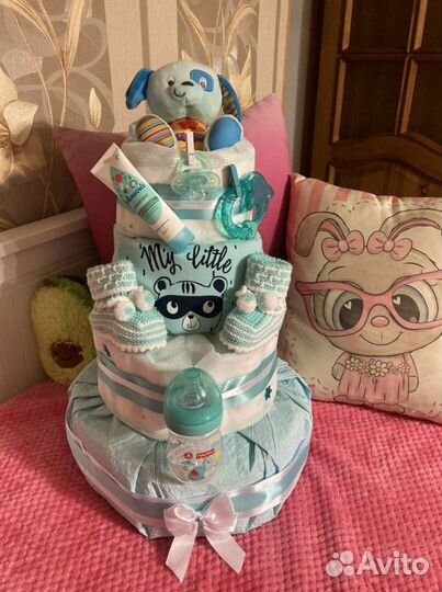 Изготовление тортов из памперсов