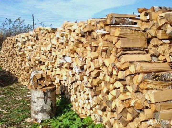 Дрова березовые. Колотые