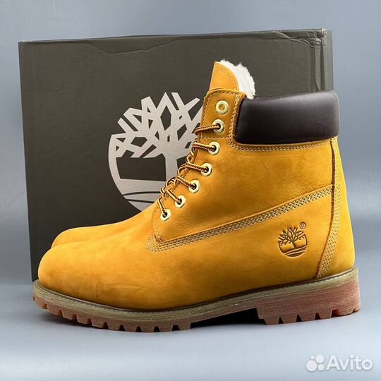 Зимние timberland с мехом