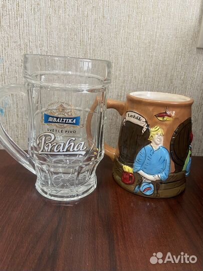 Пивные кружки и бокалы